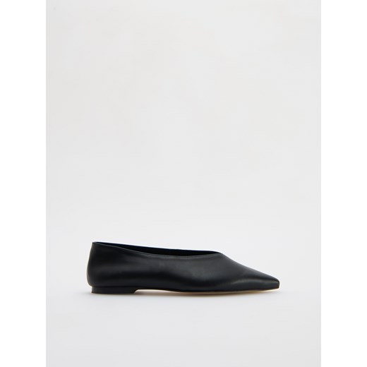 Reserved - Skórzane baleriny - czarny Reserved 37 promocyjna cena Reserved