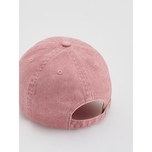 Reserved - Czapka z haftem - brzoskwiniowy Reserved ONE SIZE Reserved
