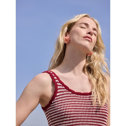 Reserved - Kolczyki kwiaty - fioletowy Reserved ONE SIZE Reserved