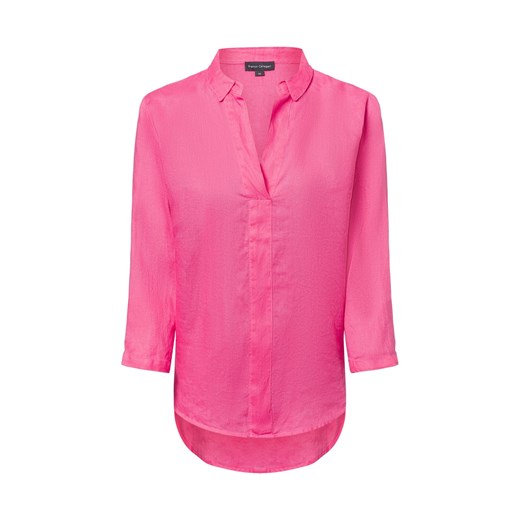 Franco Callegari Damska bluzka lniana Kobiety len koralowy jednolity ze sklepu vangraaf w kategorii Bluzki damskie - zdjęcie 181919592