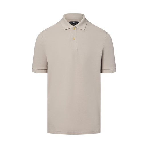 Nils Sundström Męska koszulka polo Mężczyźni Bawełna melanżowy jednolity ze sklepu vangraaf w kategorii T-shirty męskie - zdjęcie 181919633