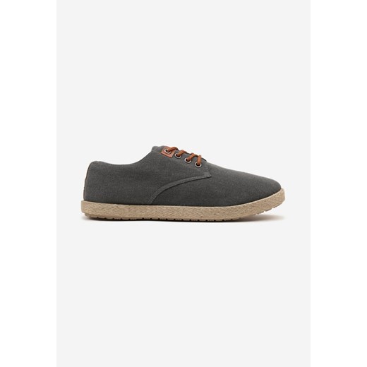 Czarne Trampki Casual z Plecioną Podeszwą Liliore ze sklepu born2be.pl w kategorii Espadryle męskie - zdjęcie 181924311