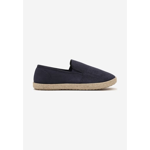 Granatowe Trampki w Stylu Espadryli Wsuwane Tolindea ze sklepu born2be.pl w kategorii Espadryle męskie - zdjęcie 181924323