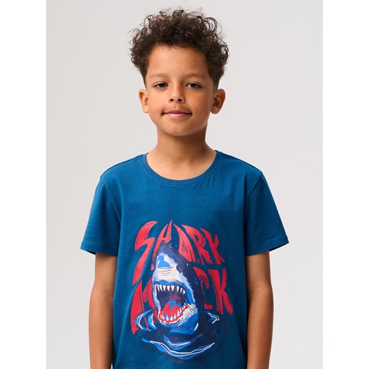 Sinsay - Piżama dwuczęściowa z motywem rekina - granatowy Sinsay 158 (12-13 l) Sinsay