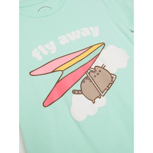 Sinsay - Koszula nocna Pusheen the Cat - zielony Sinsay 170 (14-15 l) Sinsay