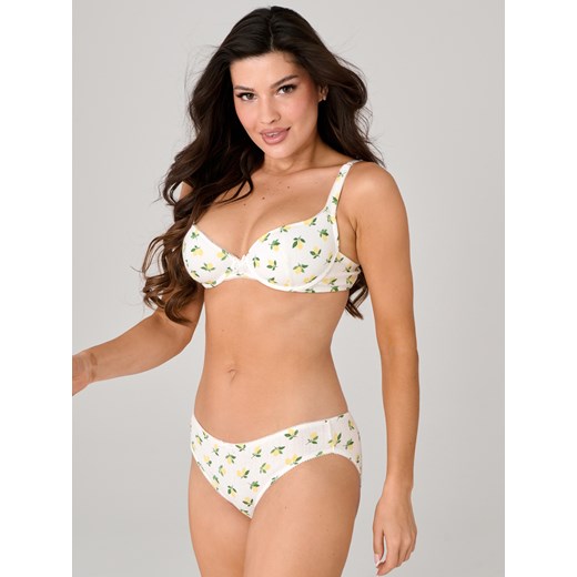 Sinsay - Biustonosz usztywniany z motywem cytryny - wielobarwny Sinsay 75A Sinsay