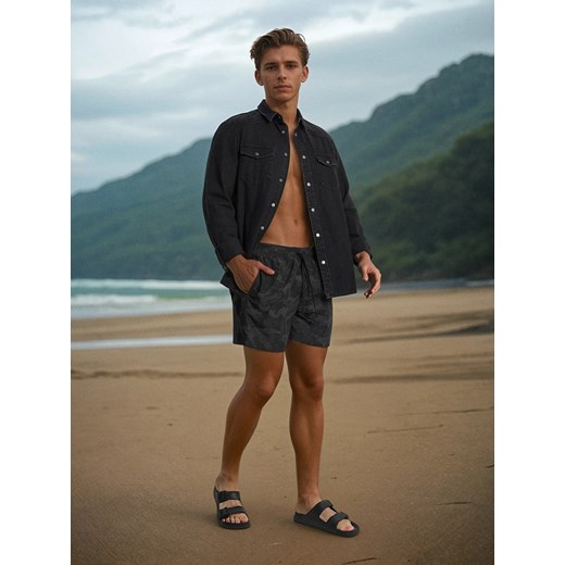 Sinsay - Szorty kąpielowe - czarny Sinsay S Sinsay