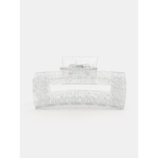 Sinsay - Brokatowa klamra do włosów - srebrny Sinsay One Size Sinsay