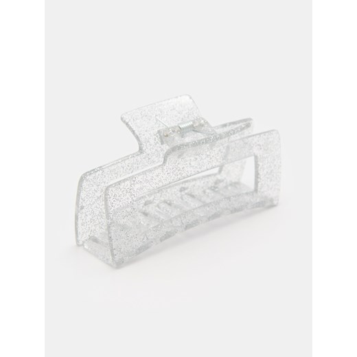 Sinsay - Brokatowa klamra do włosów - srebrny Sinsay One Size Sinsay