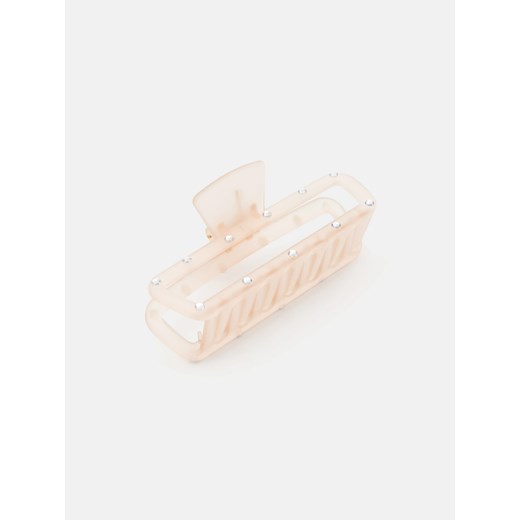 Sinsay - Klamra do włosów z cyrkoniami - kremowy Sinsay One Size Sinsay