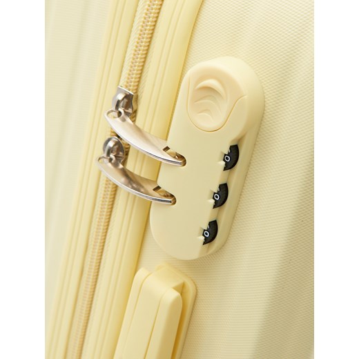 Sinsay - Walizka w pastelowożółtym kolorze - żółty Sinsay One Size Sinsay