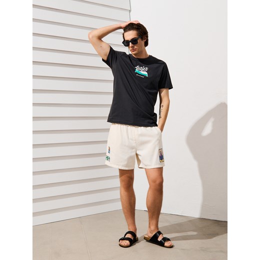 Sinsay - Koszulka z letnim drobnym motywem - szary Sinsay 3XL Sinsay