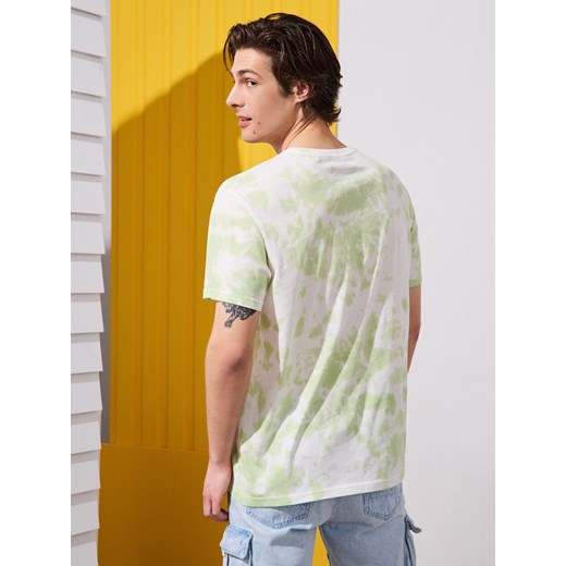 Sinsay - Koszulka tie-dye - zielony Sinsay XL Sinsay