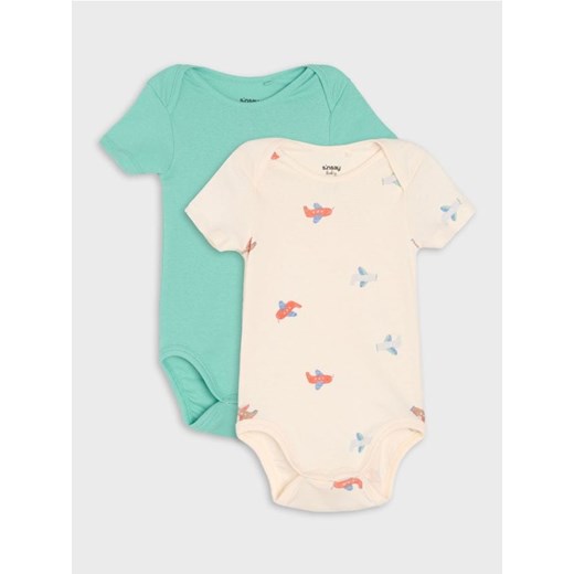 Sinsay - Body 2 pack - kremowy ze sklepu Sinsay w kategorii Odzież dla niemowląt - zdjęcie 181929300