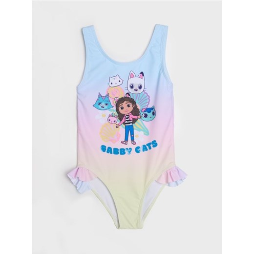 Sinsay - Kostium kąpielowy z efektem ombre Gabby's Dollhouse - wielobarwny ze sklepu Sinsay w kategorii Stroje kąpielowe - zdjęcie 181929400