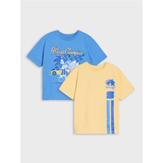 Sinsay - Koszulki 2 pack Sonic The Hedgehog - wielobarwny ze sklepu Sinsay w kategorii T-shirty chłopięce - zdjęcie 181929443