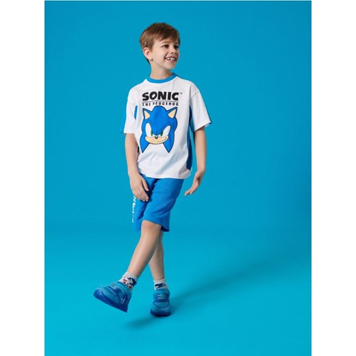 Sinsay - Komplet dzianinowy Sonic The Hedgehog - niebieski ze sklepu Sinsay w kategorii Komplety chłopięce - zdjęcie 181929511