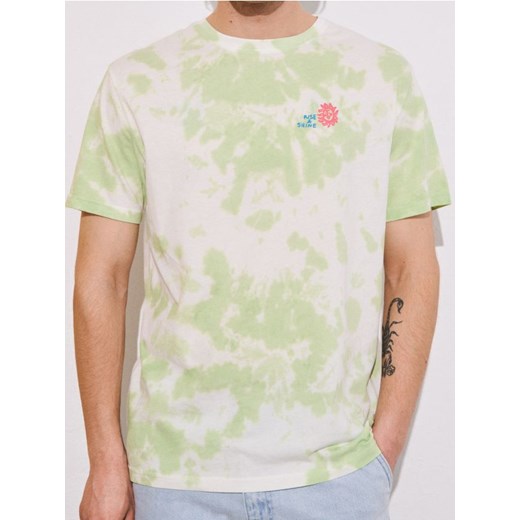 Sinsay - Koszulka tie-dye - zielony ze sklepu Sinsay w kategorii T-shirty męskie - zdjęcie 181930084