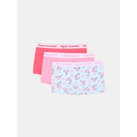 Sinsay - Bokserki z motywem delfinów 3 pack - wielobarwny ze sklepu Sinsay w kategorii Majtki dziecięce - zdjęcie 181930173