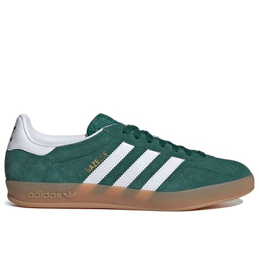 Buty unisex adidas Gazelle Indoor JI2062 - zielone ze sklepu streetstyle24.pl w kategorii Buty sportowe męskie - zdjęcie 181930343
