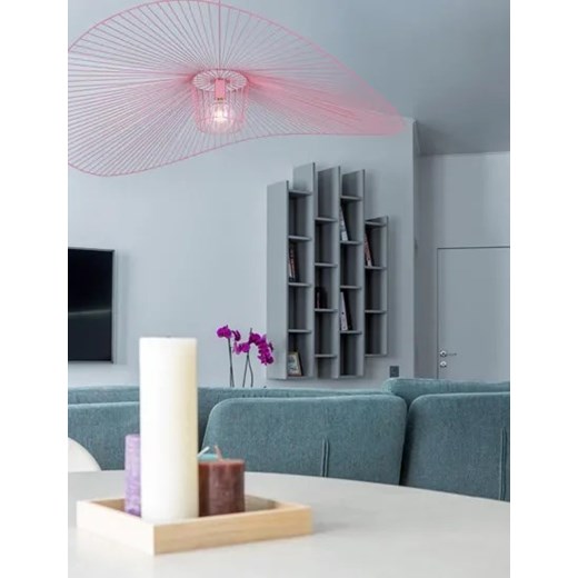 Wisząca lampa druciana kapelusz różowa Minihat Lumes One Size Edinos.pl