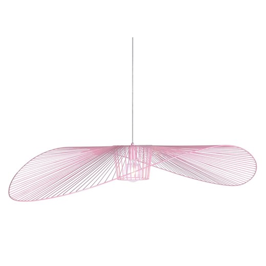 Wisząca lampa druciana kapelusz różowa Minihat ze sklepu Edinos.pl w kategorii Lampy wiszące - zdjęcie 181930574