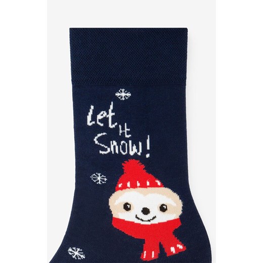 Marilyn świąteczne skarpetki męskie Sloth, Kolor granatowy-wzór, Rozmiar 41-45, Marilyn ze sklepu Intymna w kategorii Skarpetki dziecięce - zdjęcie 181932020