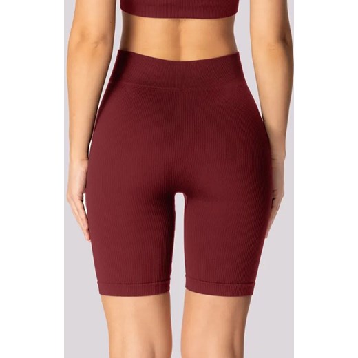 Mona kolarki damskie burgund Ribbed, Kolor burgund, Rozmiar M/L, Mona ze sklepu Intymna w kategorii Szorty - zdjęcie 181932064