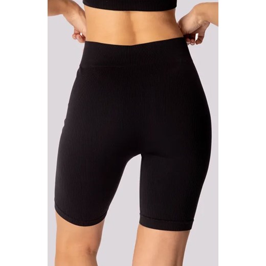 Mona kolarki damskie czarna Ribbed, Kolor czarny, Rozmiar L/XL, Mona ze sklepu Intymna w kategorii Szorty - zdjęcie 181932072