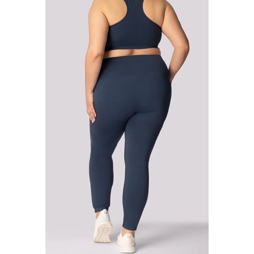Mona legginsy damskie granatowe Base Plus Size, Kolor granatowy, Rozmiar 2XL, Mona ze sklepu Intymna w kategorii Spodnie damskie - zdjęcie 181932082