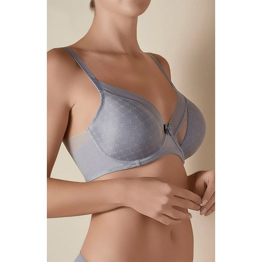 Biustonosz usztywniany szary Katia, Kolor szary, Rozmiar 75C, Selene Selene 75C promocyjna cena Intymna