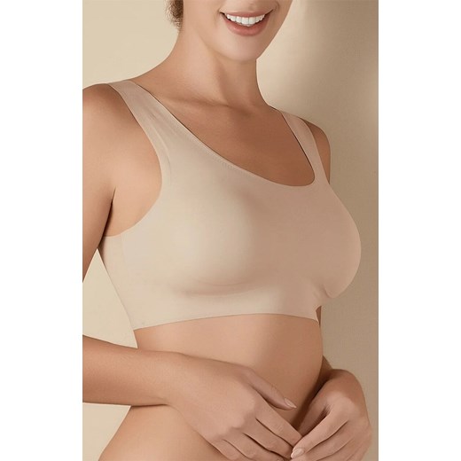 Bezszwowy biustonosz usztywniany beżowy Olivia, Kolor beżowy, Rozmiar L, Selene ze sklepu Intymna w kategorii Biustonosze - zdjęcie 181932222