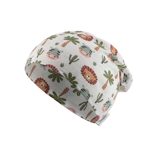 Sterntaler Czapka beanie &quot;Safaritiere&quot; w kolorze kremowo-błękitno-zielonym ze sklepu Limango Polska w kategorii Czapki dziecięce - zdjęcie 181933154