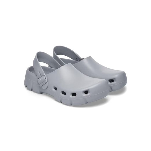 BIRKENSTOCK klapki damskie szare na lato bez zapięcia 