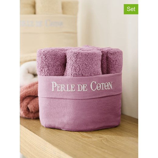 Soft by Perle de Coton Ręczniki (6 szt.) w kolorze szaroróżowym dla gości ze sklepu Limango Polska w kategorii Ręczniki - zdjęcie 181933630