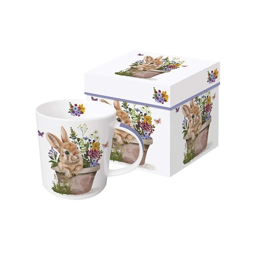ppd Kubek jumbo &quot;Colette&quot; w kolorze biało-jasnobrązowym - 400 ml ze sklepu Limango Polska w kategorii Kubki - zdjęcie 181933862