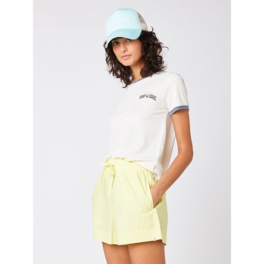 Rip Curl bluzka damska bawełniana z okrągłym dekoltem z krótkim rękawem 