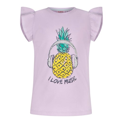Topo Koszulka &quot;Pineapple in lavender&quot; w kolorze fioletowym ze sklepu Limango Polska w kategorii Bluzki dziewczęce - zdjęcie 181934441