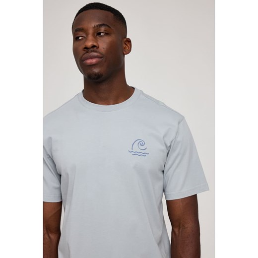 MAZINE Koszulka &quot;Chest Print&quot; w kolorze błękitnym Mazine S wyprzedaż Limango Polska