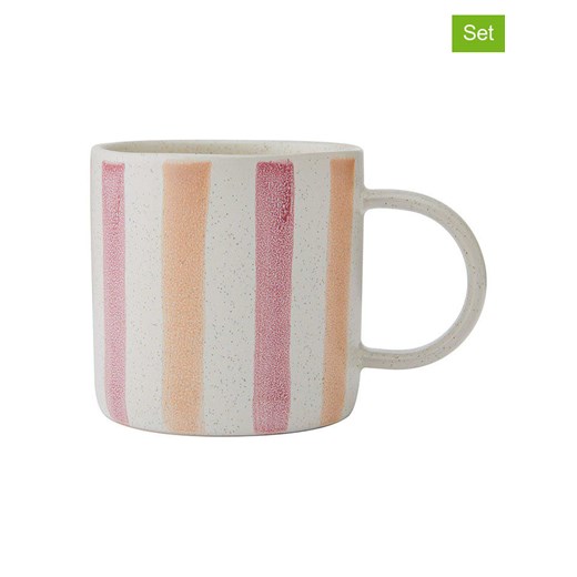 Mikasa Kubki (2 szt.) w kolorze jasnoróżowo-żółtym - 380 ml ze sklepu Limango Polska w kategorii Kubki - zdjęcie 181934874