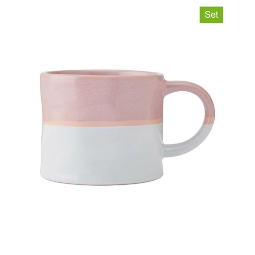 Mikasa Kubki (2 szt.) w kolorze jasnoróżowo-białym - 380 ml ze sklepu Limango Polska w kategorii Kubki - zdjęcie 181934884