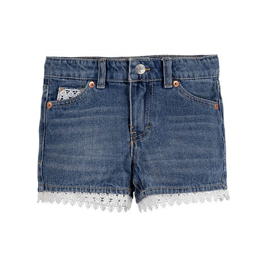 Levi&apos;s Kids Szorty dżinsowe w kolorze granatowym ze sklepu Limango Polska w kategorii Spodenki dziewczęce - zdjęcie 181935233