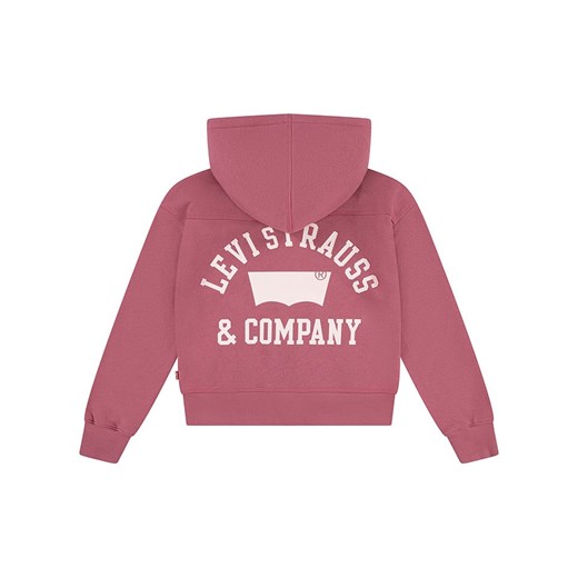 Bluza dziewczęca Levi's różowa w nadruki 