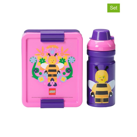 LEGO 2-częściowy zestaw &quot;Bee&quot; w kolorze różowo-fioletowym ze sklepu Limango Polska w kategorii Naczynia dziecięce - zdjęcie 181935293