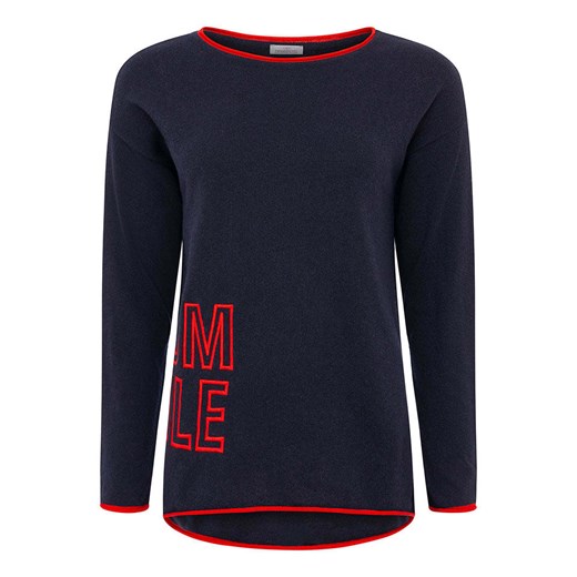 Zwillingsherz Sweter &quot;Smile&quot; w kolorze granatowym Zwillingsherz M okazja Limango Polska