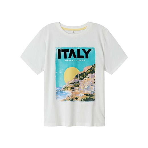 name it Koszulka &quot;Famma&quot; w kolorze białym ze sklepu Limango Polska w kategorii T-shirty chłopięce - zdjęcie 181935441