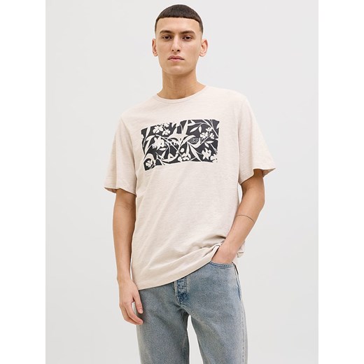 Jack &amp; Jones Koszulka &quot;Jeff&quot; w kolorze kremowym Jack & Jones XL okazyjna cena Limango Polska
