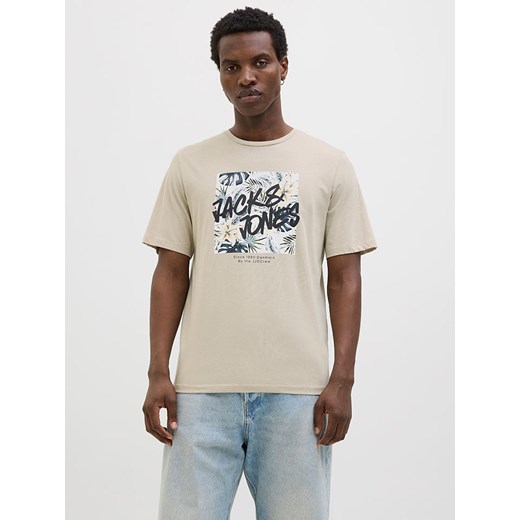 Jack &amp; Jones Koszulka &quot;Hawaii&quot; w kolorze kremowym Jack & Jones L okazja Limango Polska