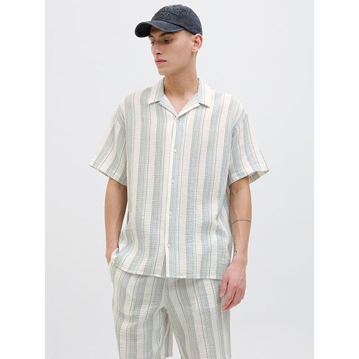 Jack &amp; Jones Koszula &quot;Easter&quot; w kolorze biało-błękitnym ze sklepu Limango Polska w kategorii Koszule męskie - zdjęcie 181935951