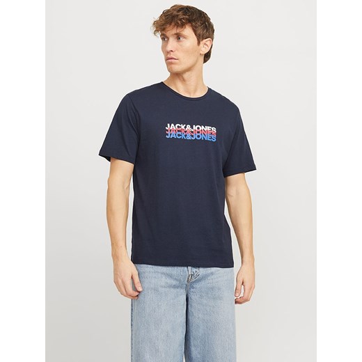 Jack &amp; Jones Koszulka &quot;Cyber&quot; w kolorze granatowym Jack & Jones XXL okazja Limango Polska